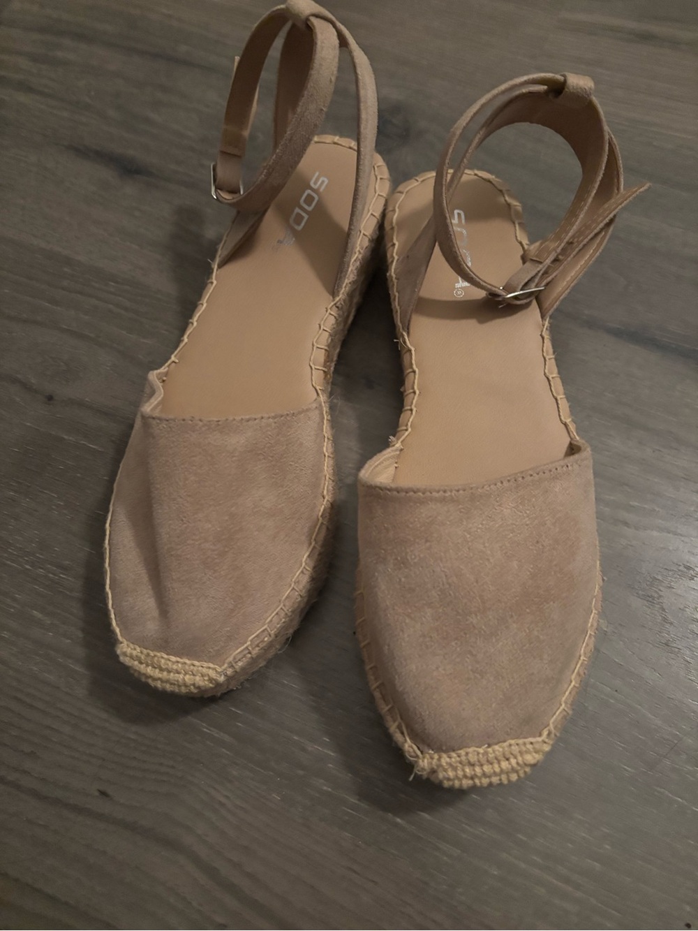 Soda Tan Espadrille Ankle-Strap Sandals